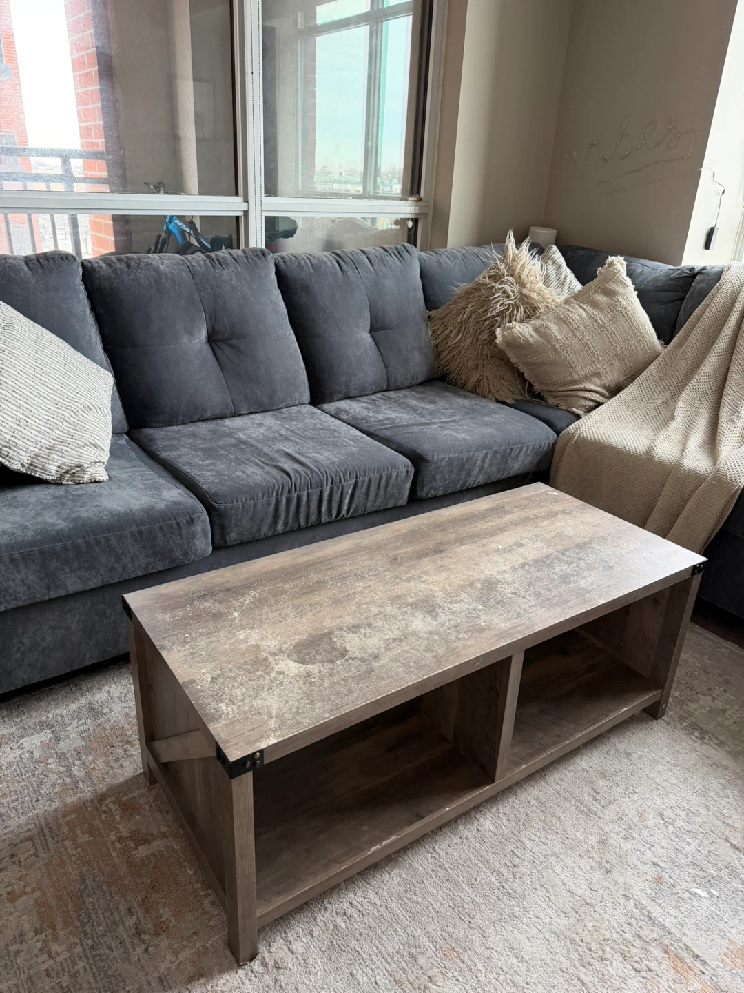 Coffee Table with Storage Shelf