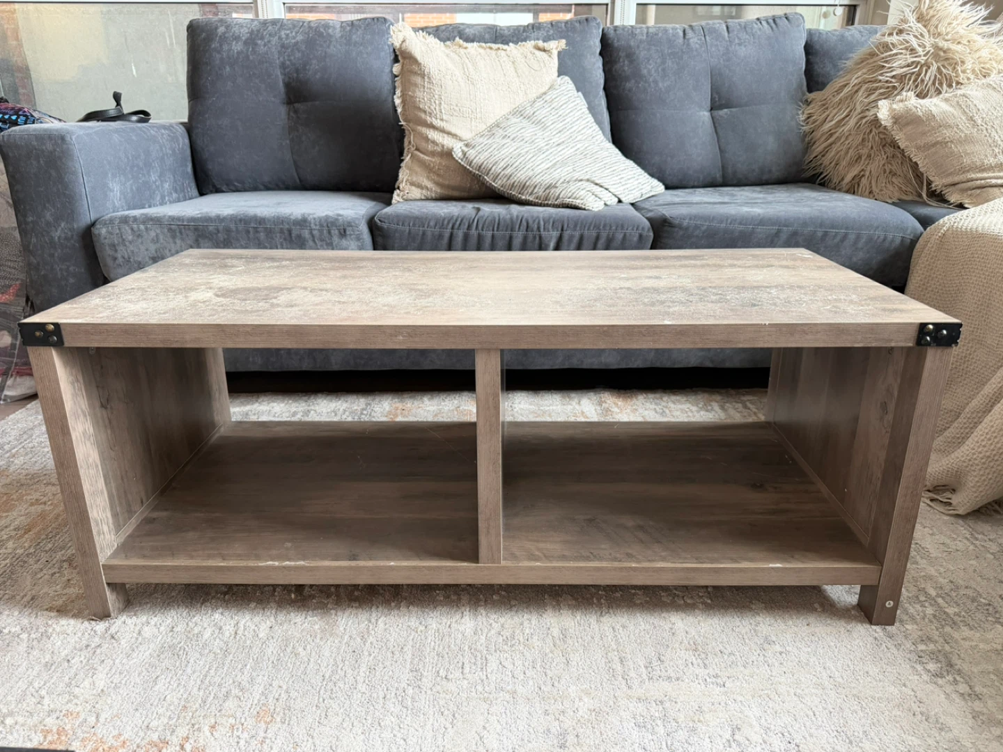 Coffee Table with Storage Shelf - photo 3