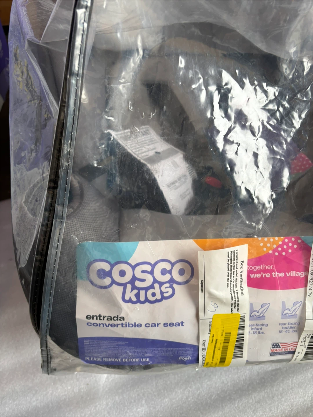 Cosco Kids Entrada Convertible Car Seat - New!