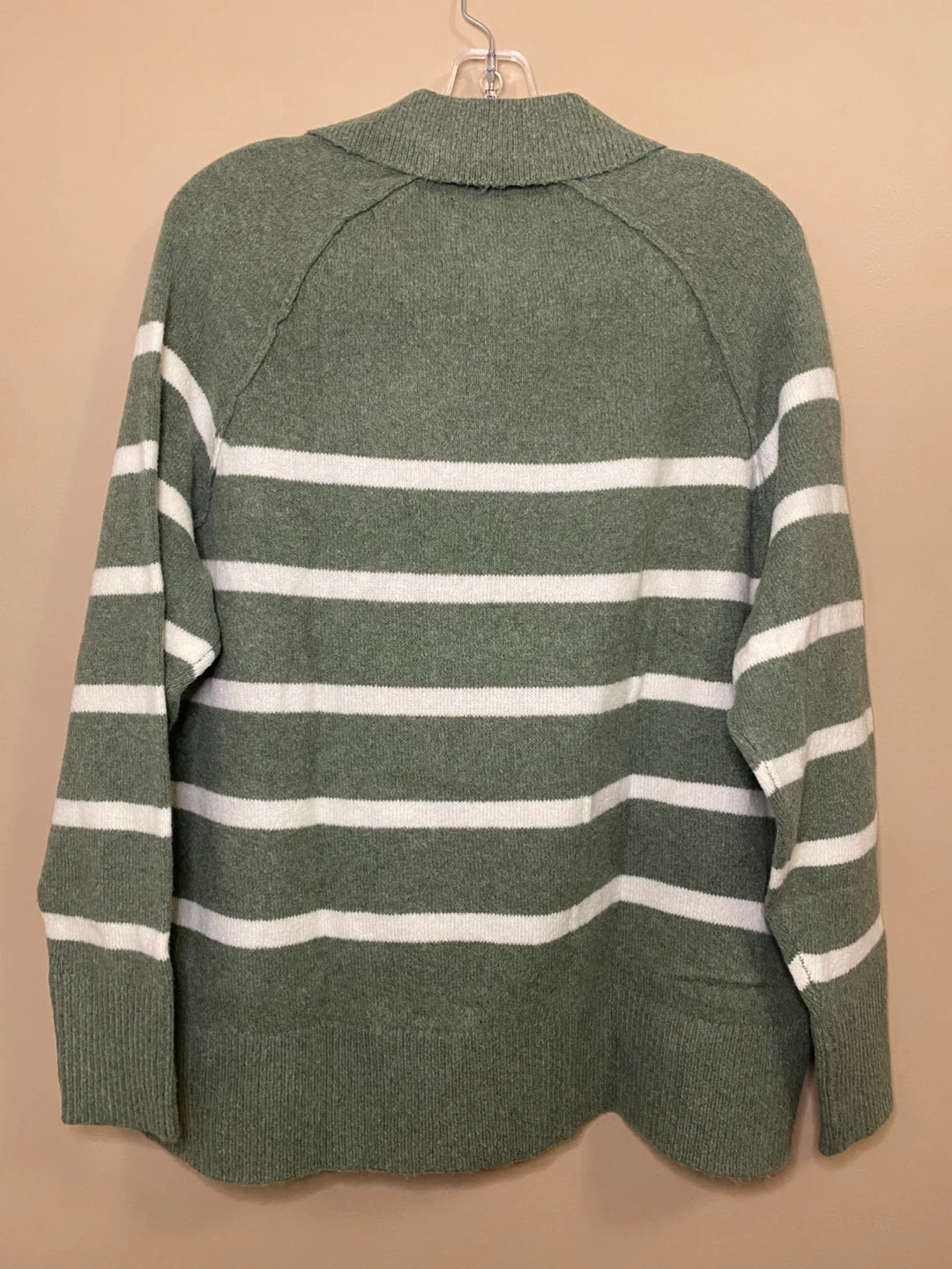 NWT Aerie Oversized Striped Green unREAL Sweater - photo 5
