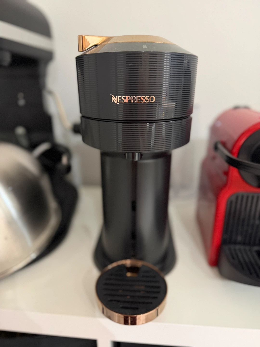 Nespresso Vertuo Next Coffee Machine - Black & Rose Gold