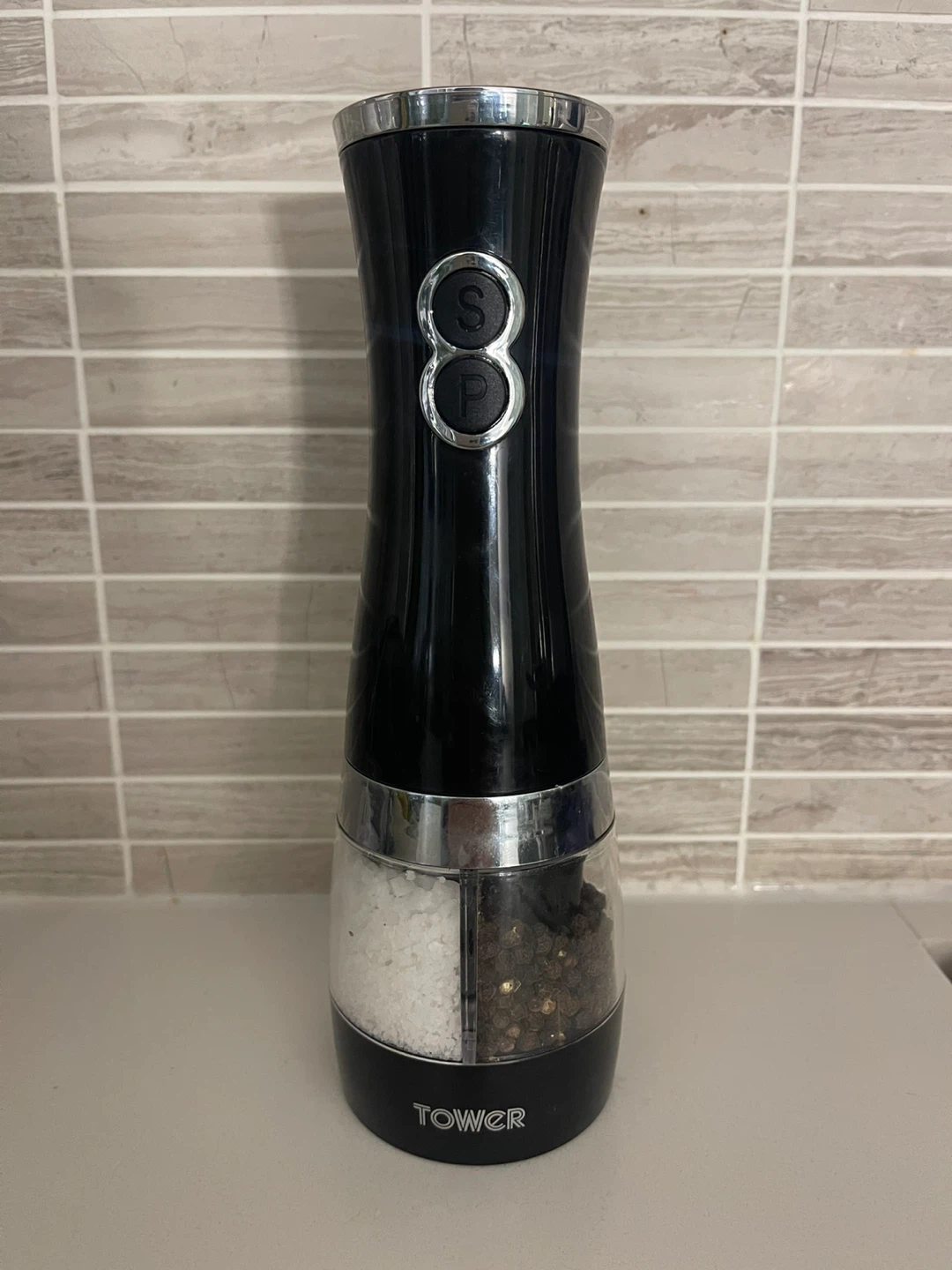 Tower Duo Electric Salt & Pepper Mill, Black - photo 2