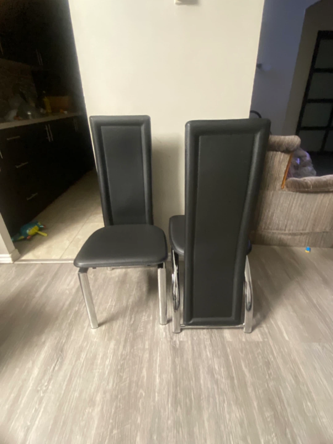 Set of 6 Black Dining Chairs - photo 3