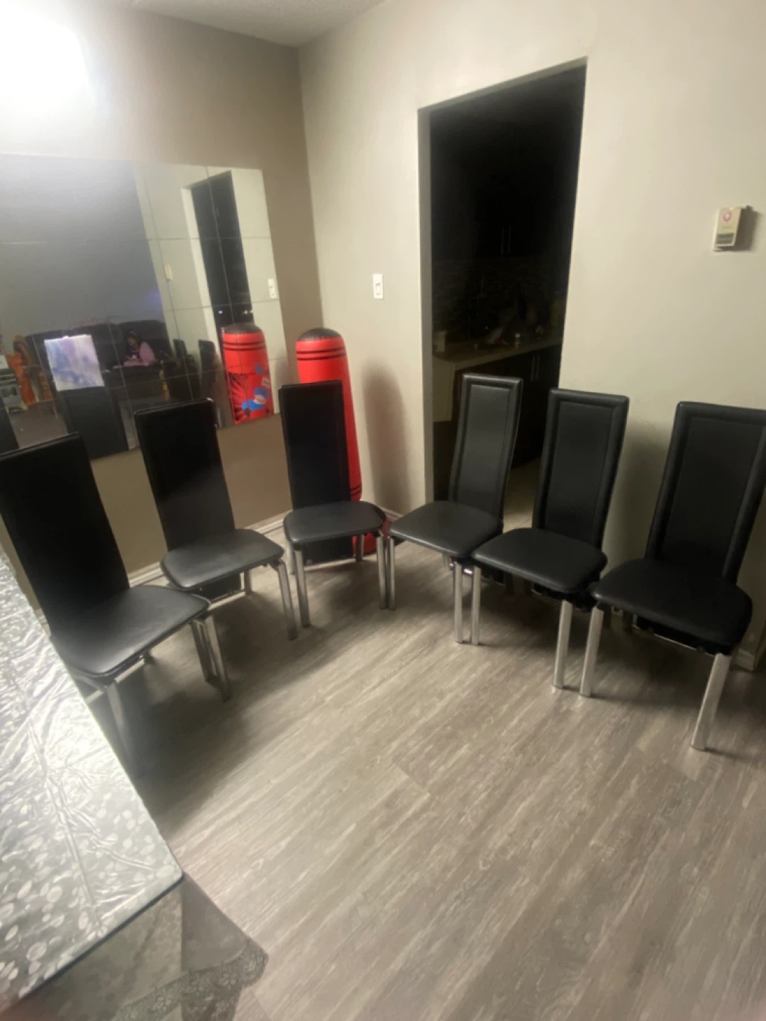 Set of 6 Black Dining Chairs