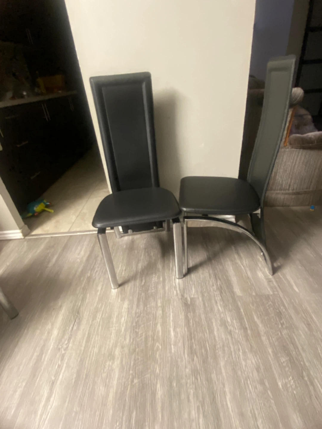 Set of 6 Black Dining Chairs - photo 4