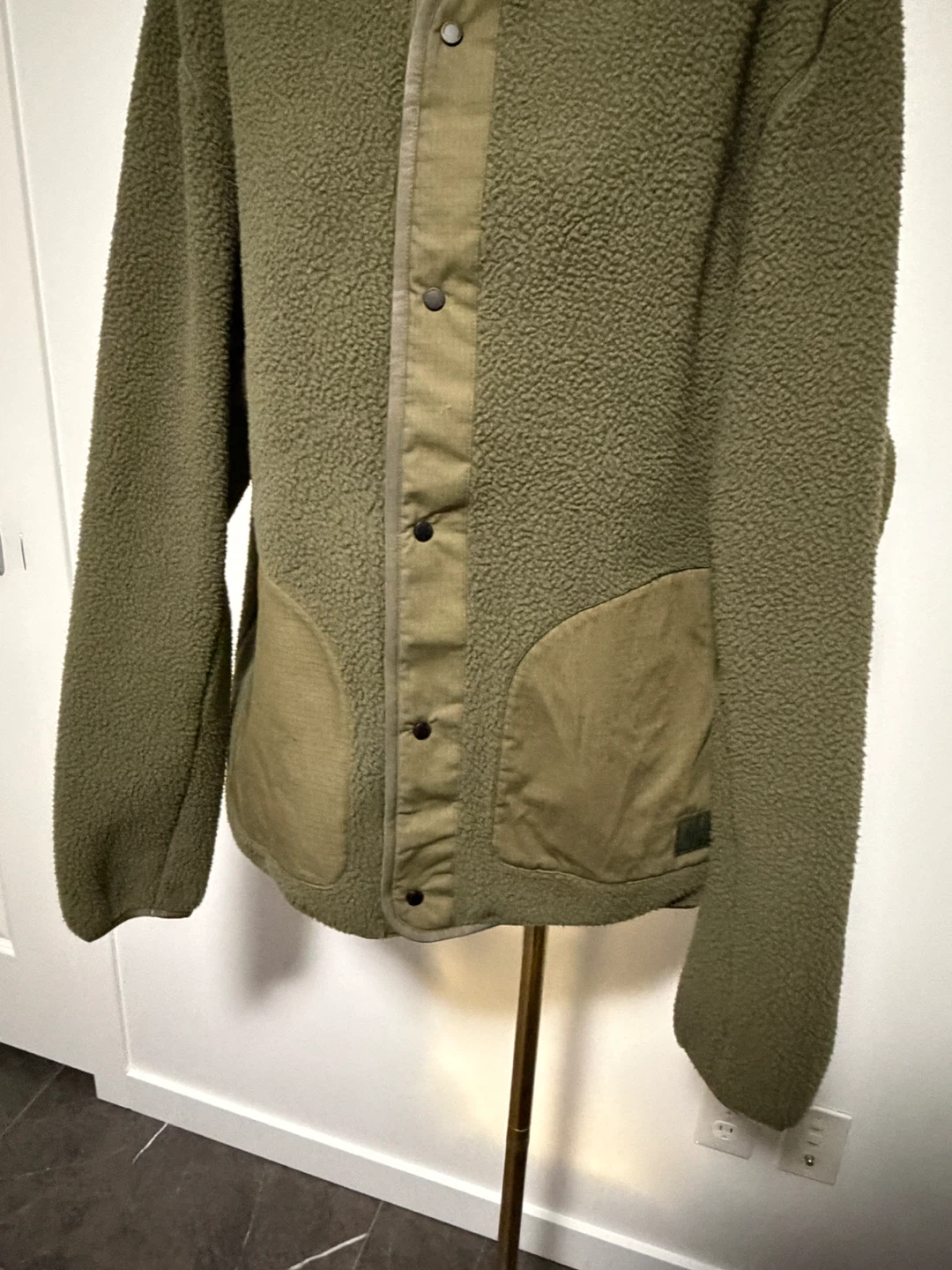 Nanga Fleece Cardigan Olive - photo 3