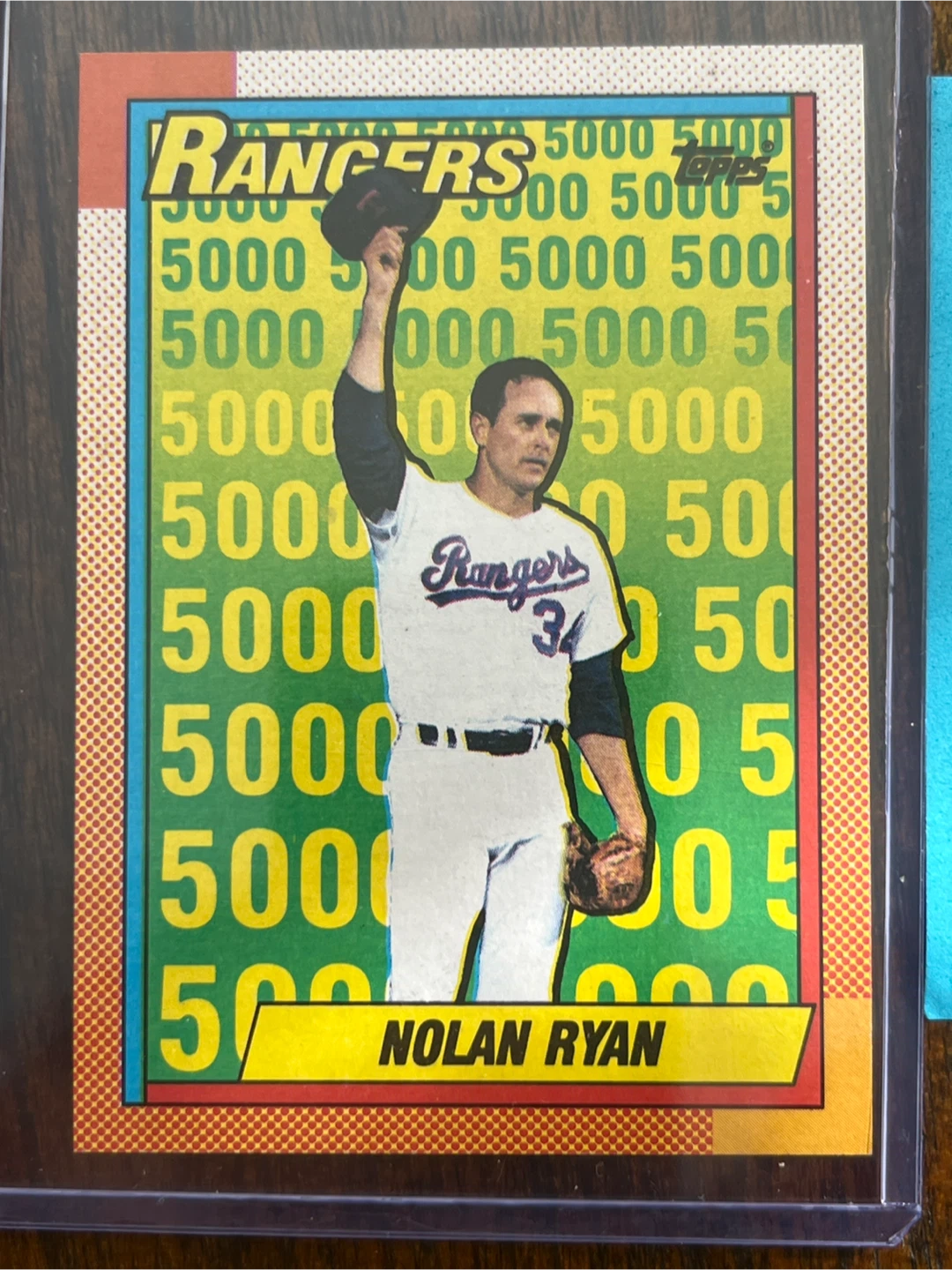 Topps 1990 Nolan Ryan Baseball Cards 5000 Strike Out Record - photo 2