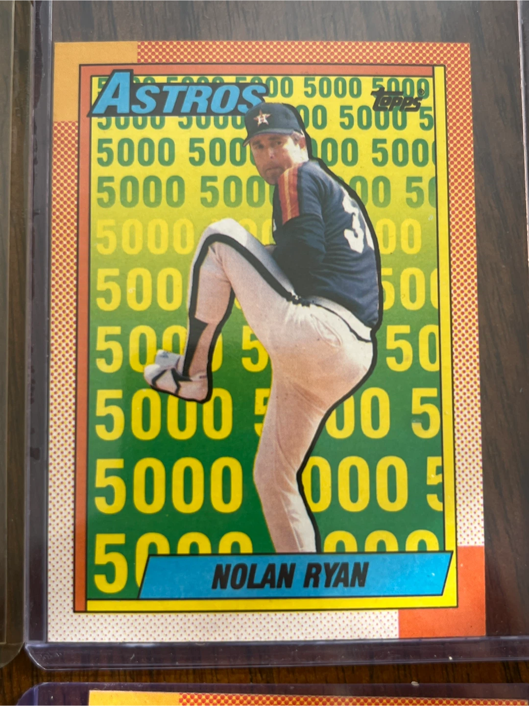 Topps 1990 Nolan Ryan Baseball Cards 5000 Strike Out Record - photo 3