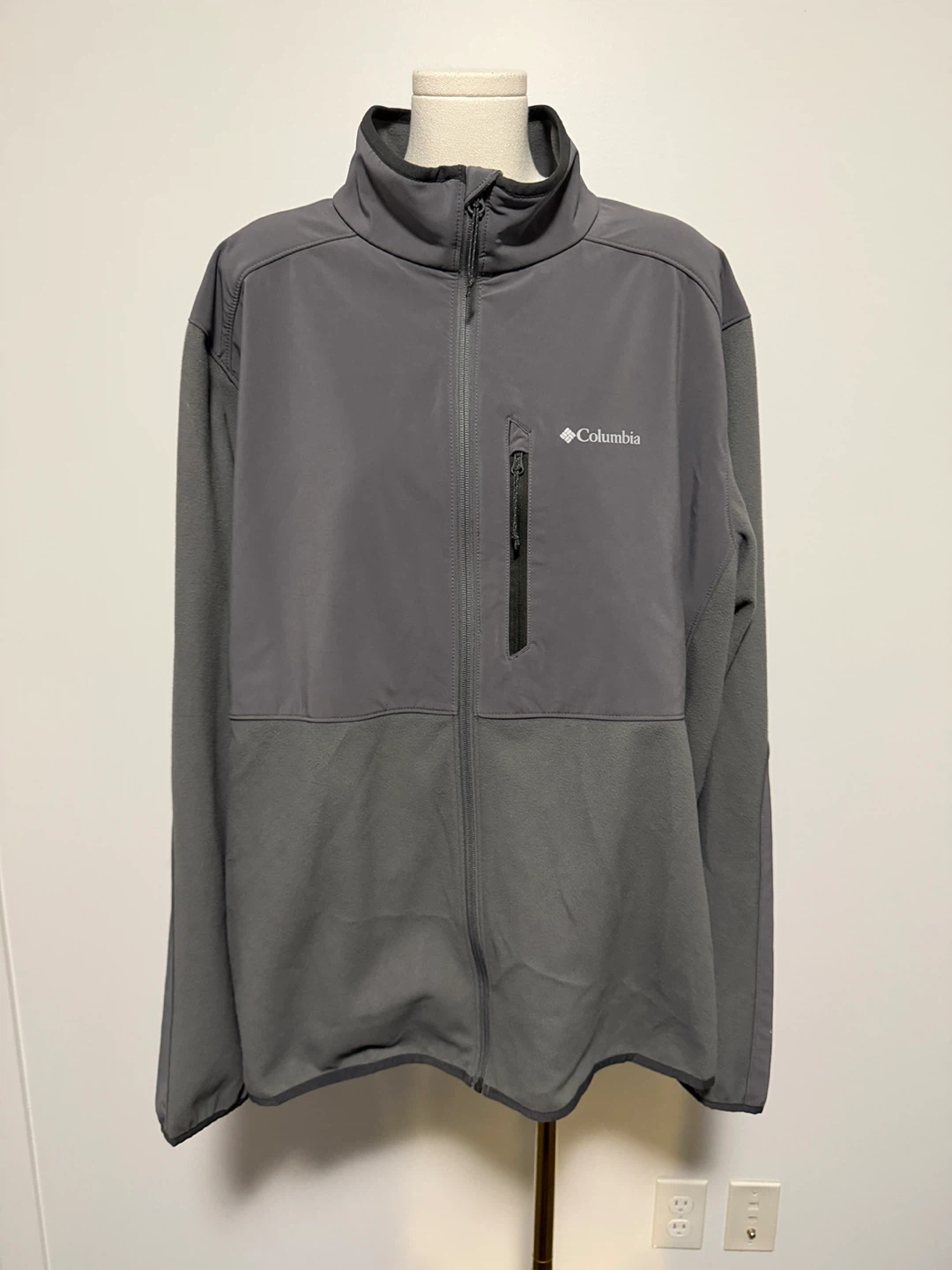 Columbia Omni-Heat Grey Fleece Jacket