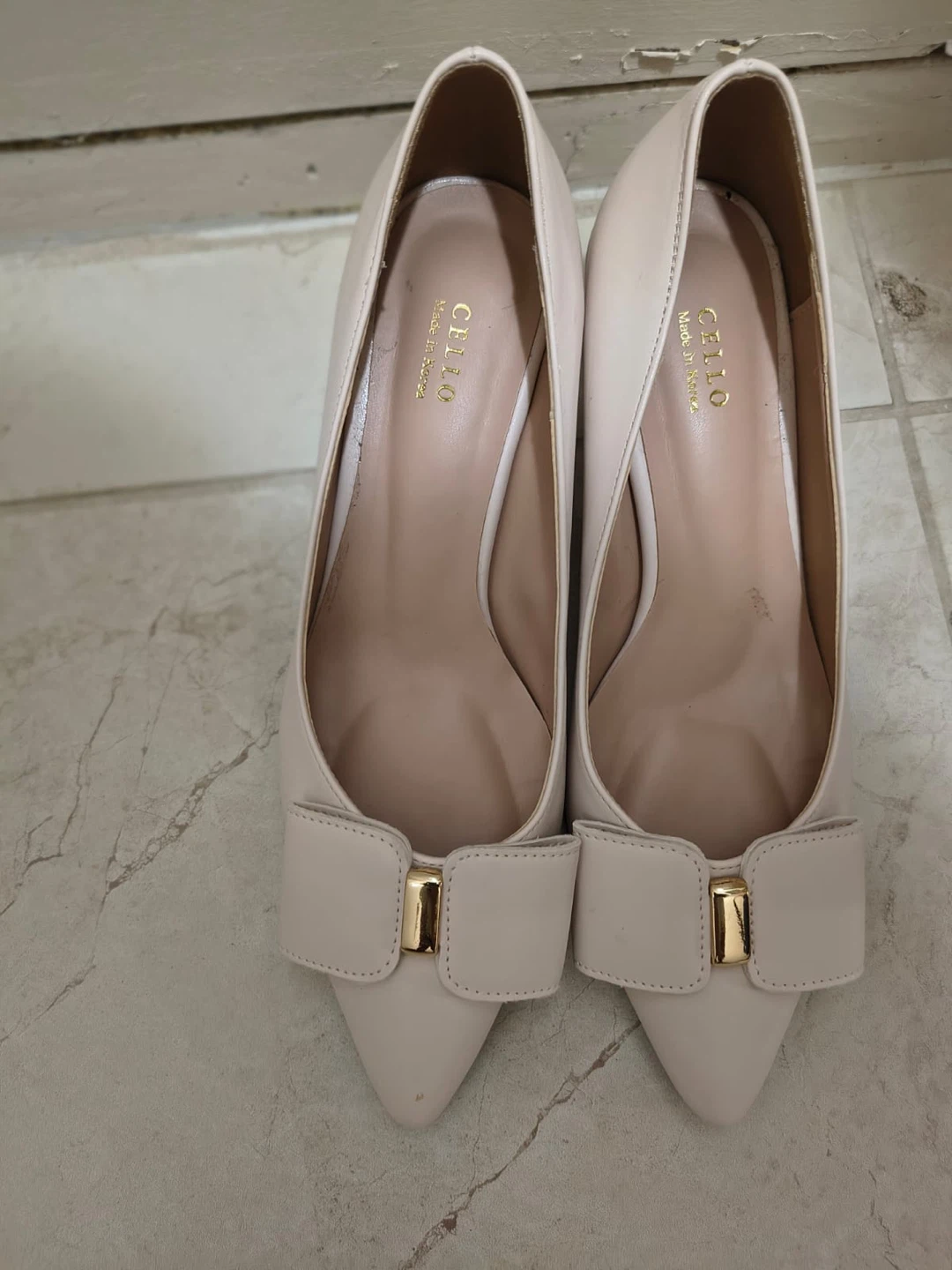 CELLO Heels - Size 7 - Light Beige