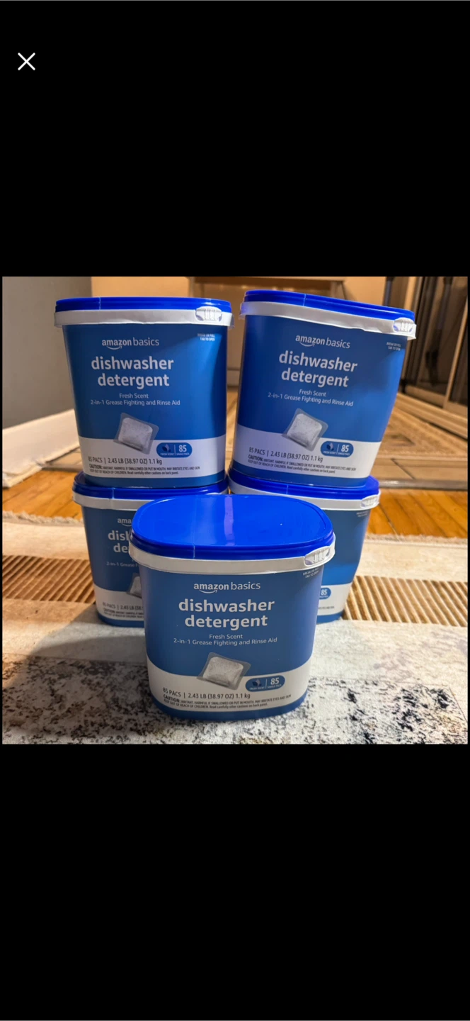 Amazon Basics Dishwasher Detergent - 85 Packs