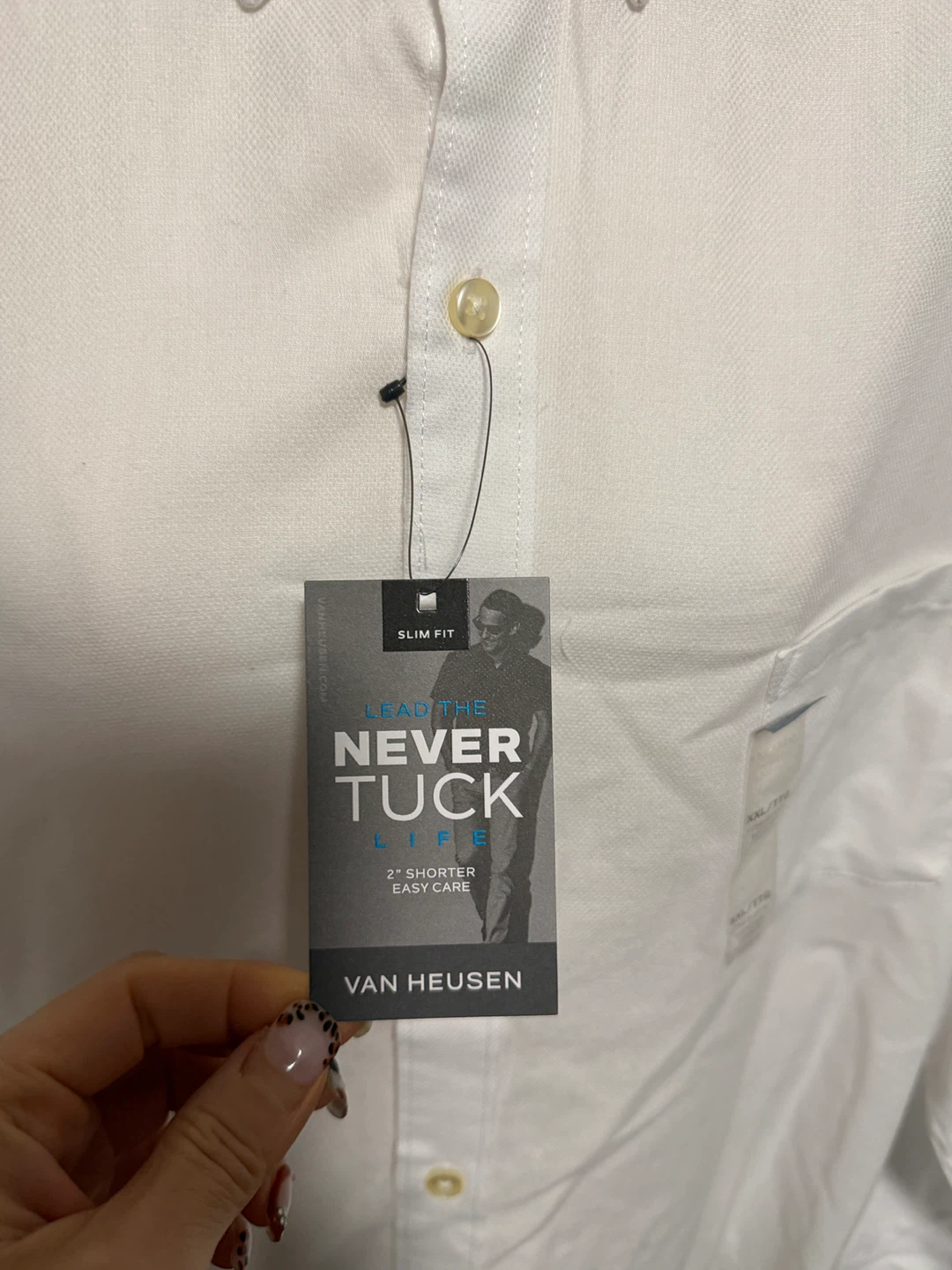 Men’s Van Heusen Never Tuck Shirt - photo 3