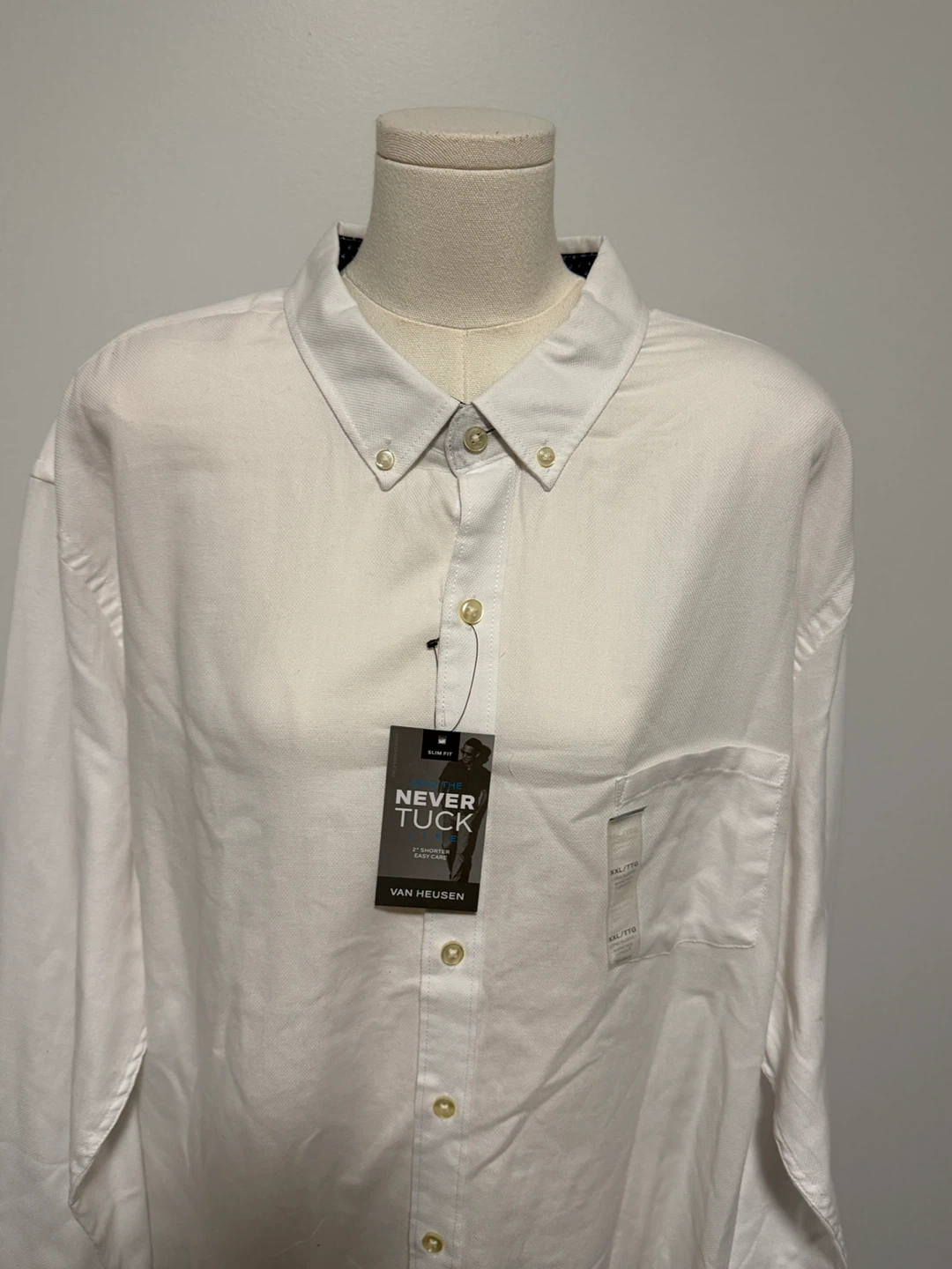 Men’s Van Heusen Never Tuck Shirt - photo 2