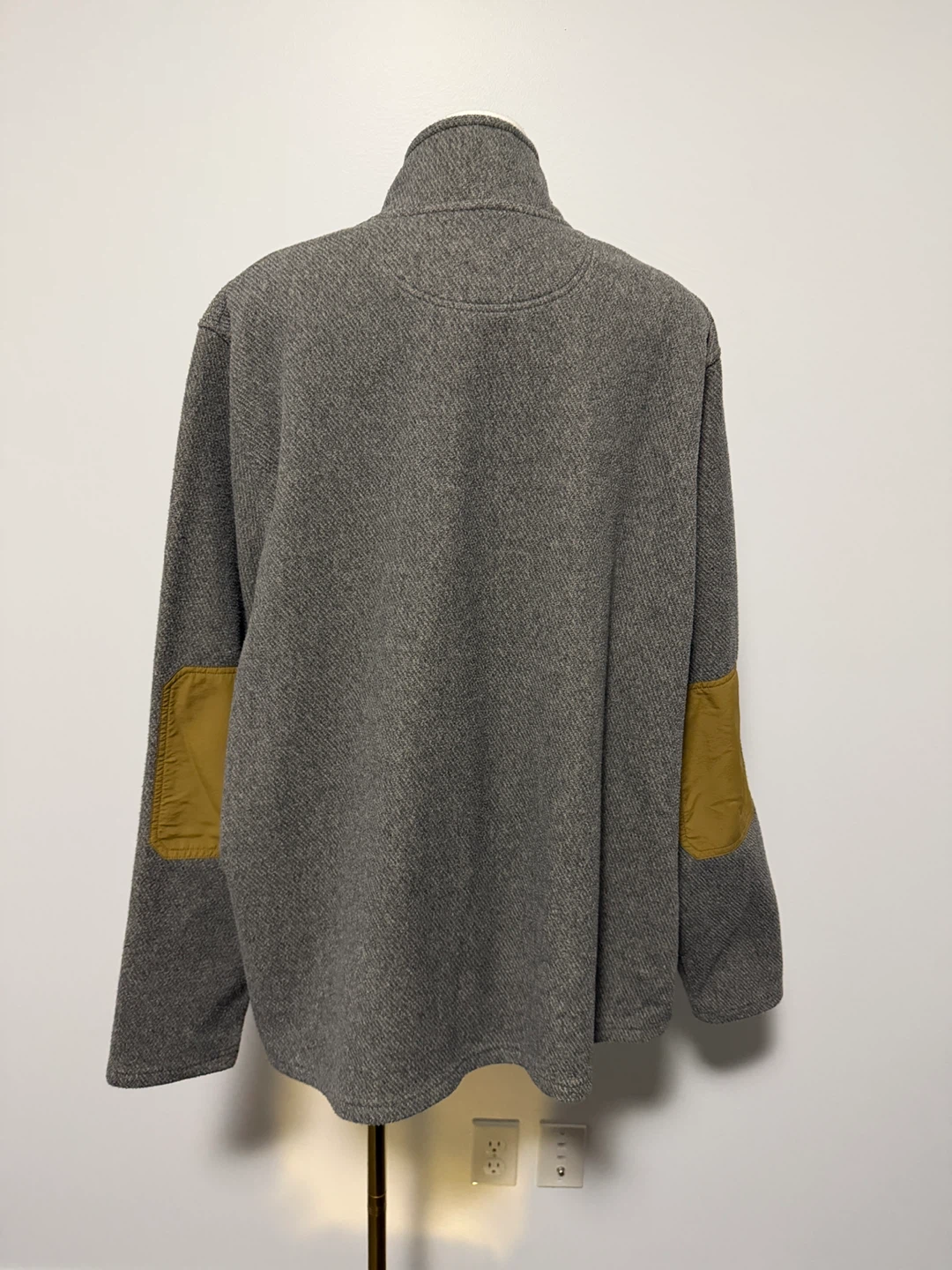 Grey Pullover with Mustard Accents Men’s - photo 4