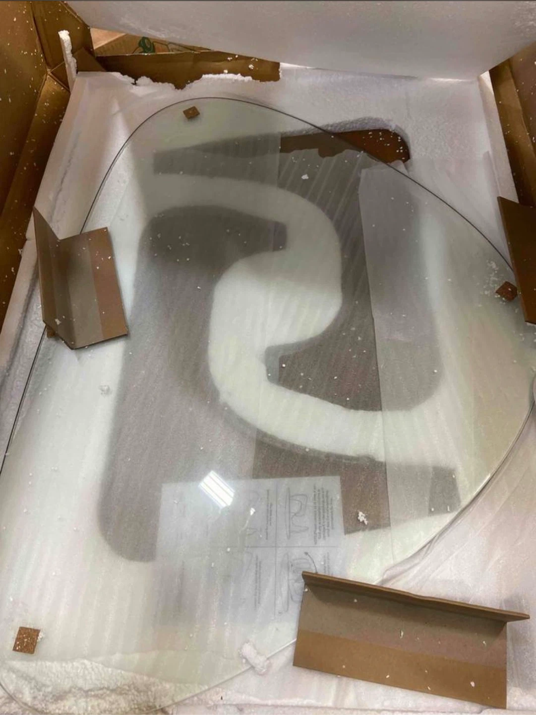 Noguchi Style Glass Coffee Table - New in Box - photo 3
