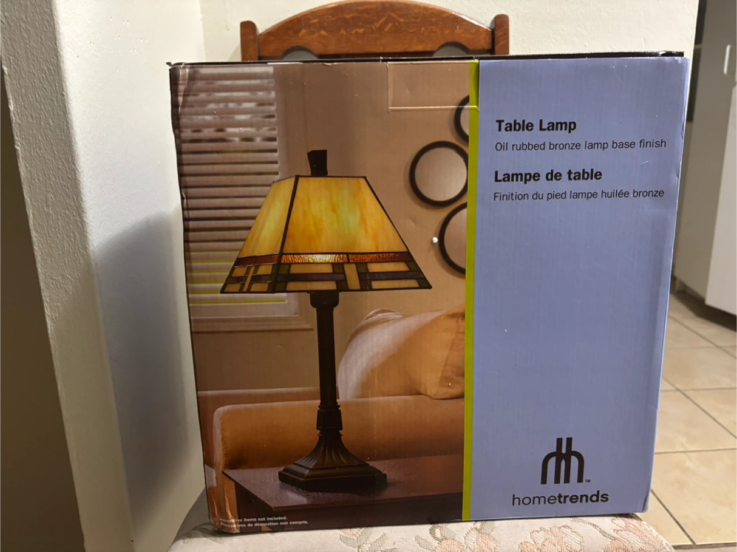 hometrends Table Lamp - Oil Rubbed Bronze Finish