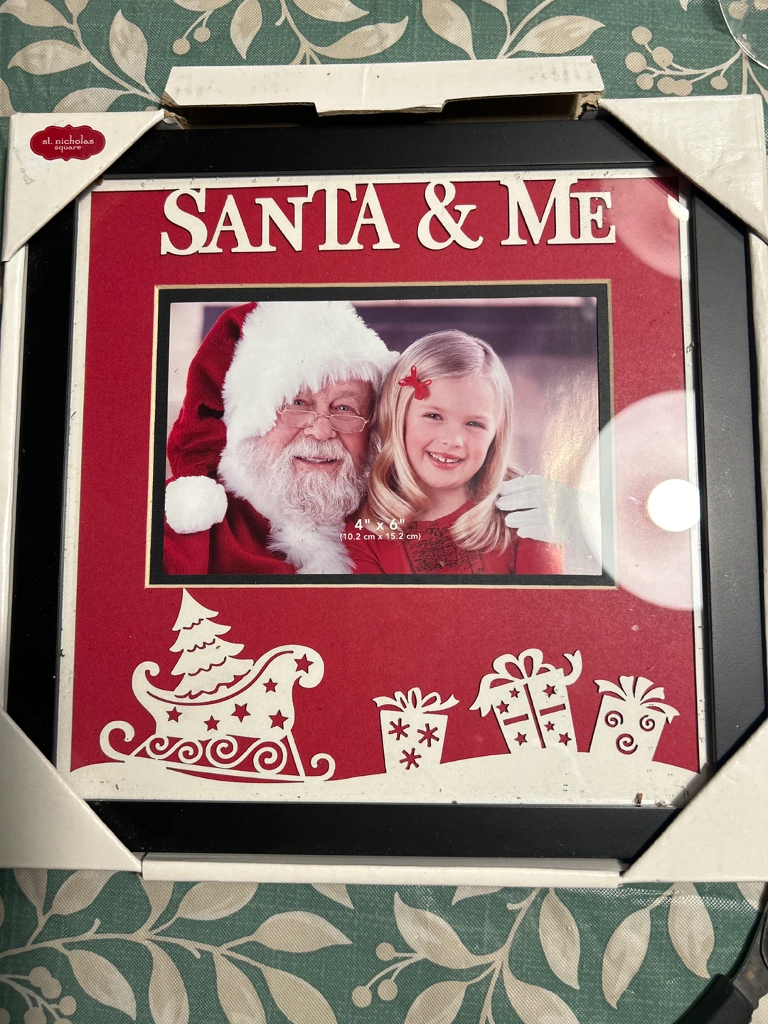st. nicholas square Santa & Me Frame 4"x6"