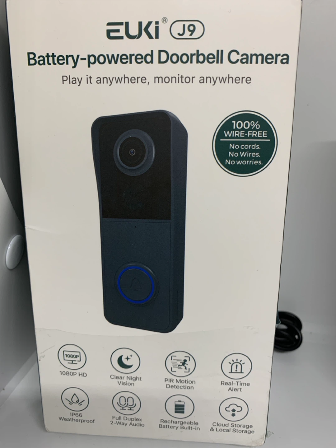 New Euki J9 Battery Doorbell Camera - photo 4