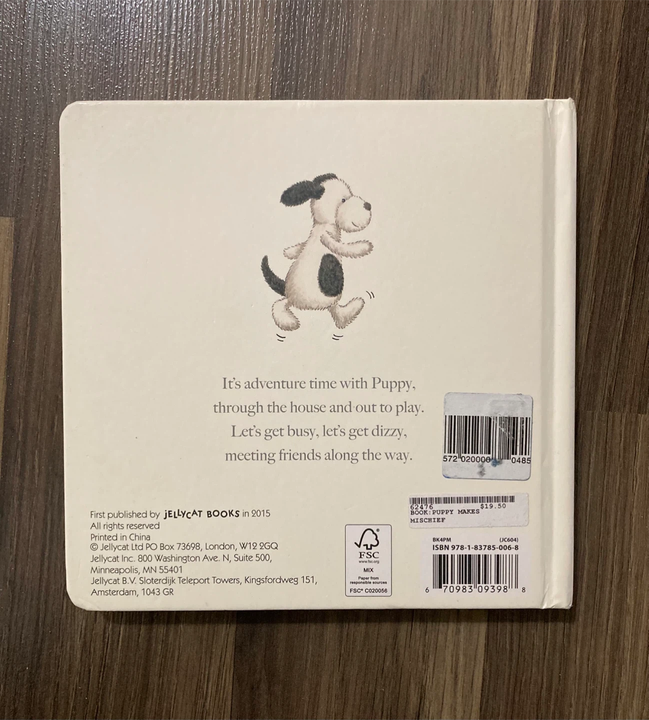 Puppy Makes Mischief Jellycat board book - photo 2