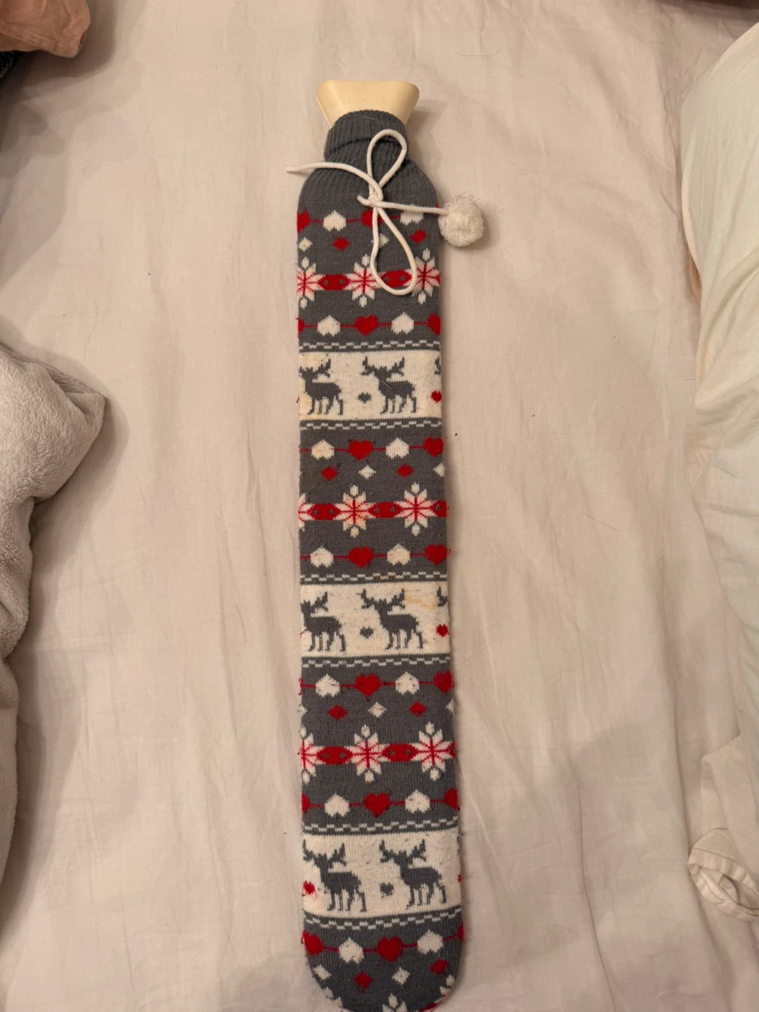 Hot Water Bottle with Knitted Cover
