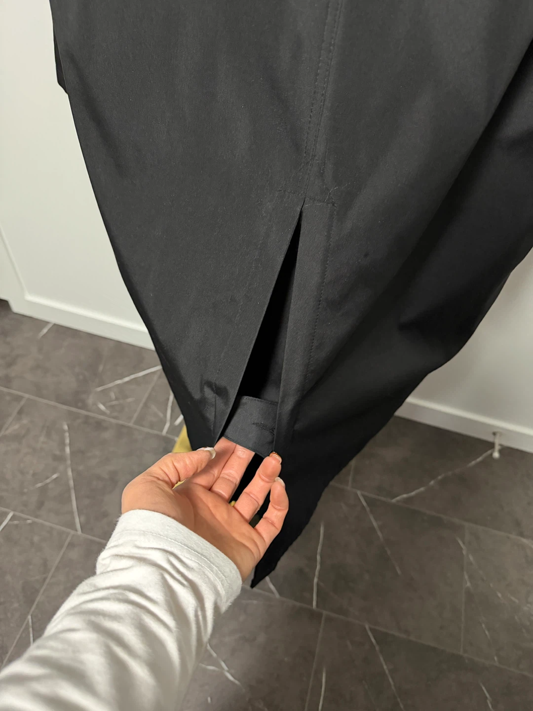Men’s Black Trench Coat - photo 5