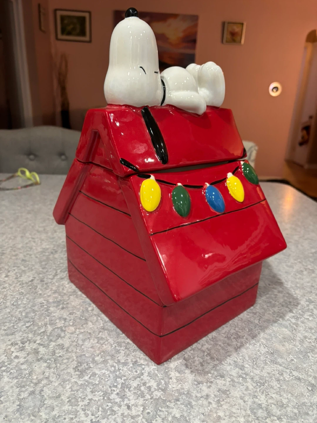 Snoopy Doghouse Cookie Jar