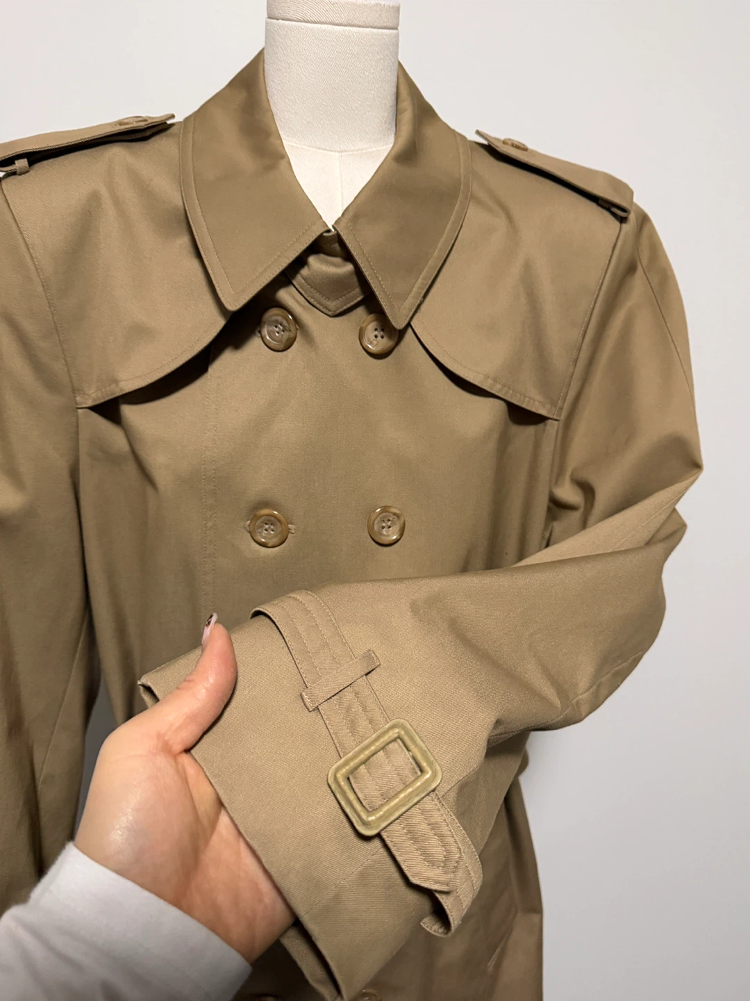 Men’s Beige Trench Coat - photo 5