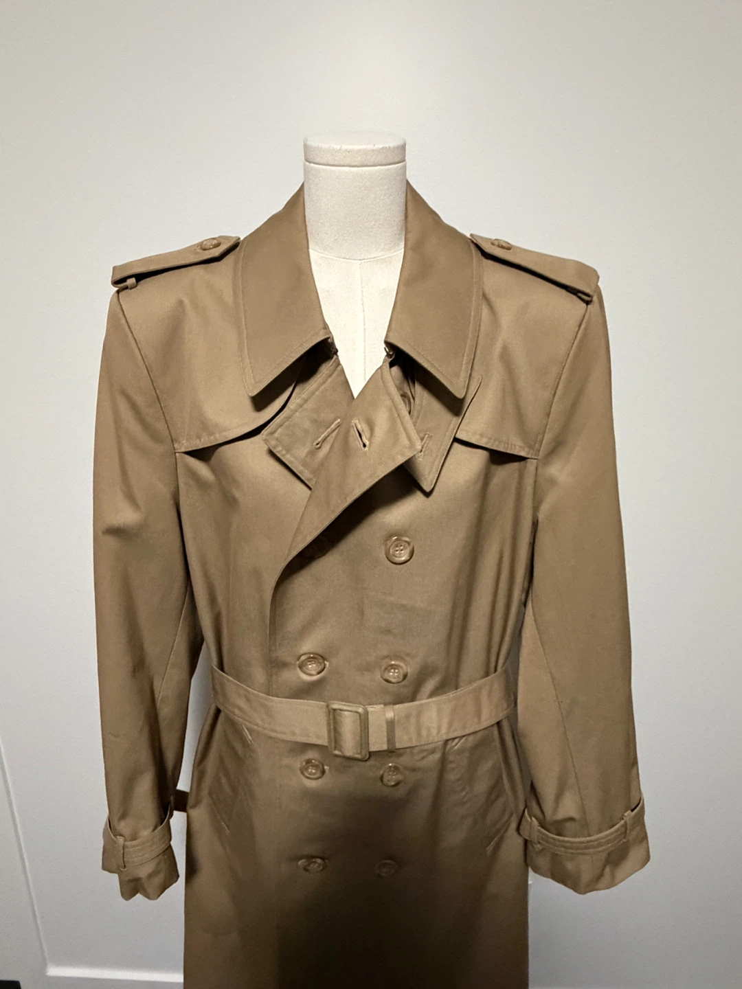 Men’s Beige Trench Coat - photo 2