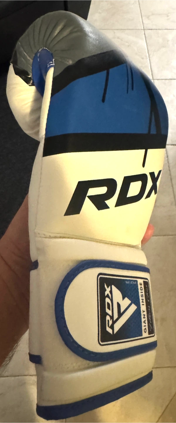 RDX INC Boxing Gloves - White & Blue - photo 5