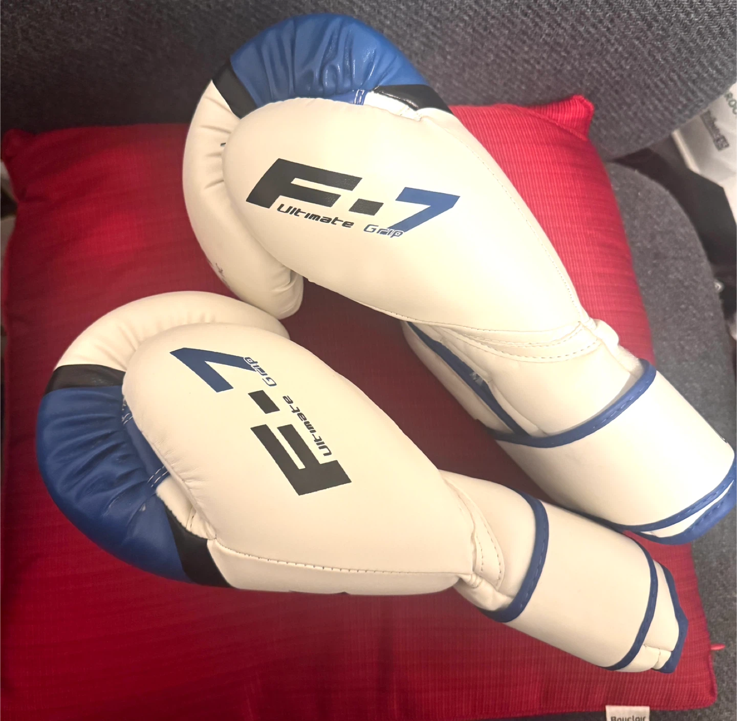 RDX INC Boxing Gloves - White & Blue - photo 3
