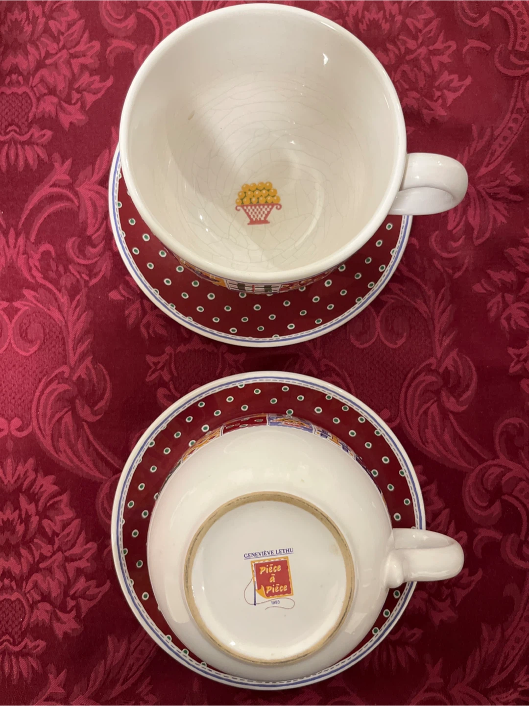 Genevieve Lethu Cup and Saucer Set