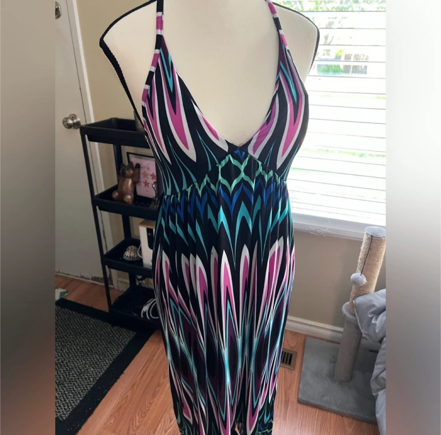 Patterned Halter Sundress