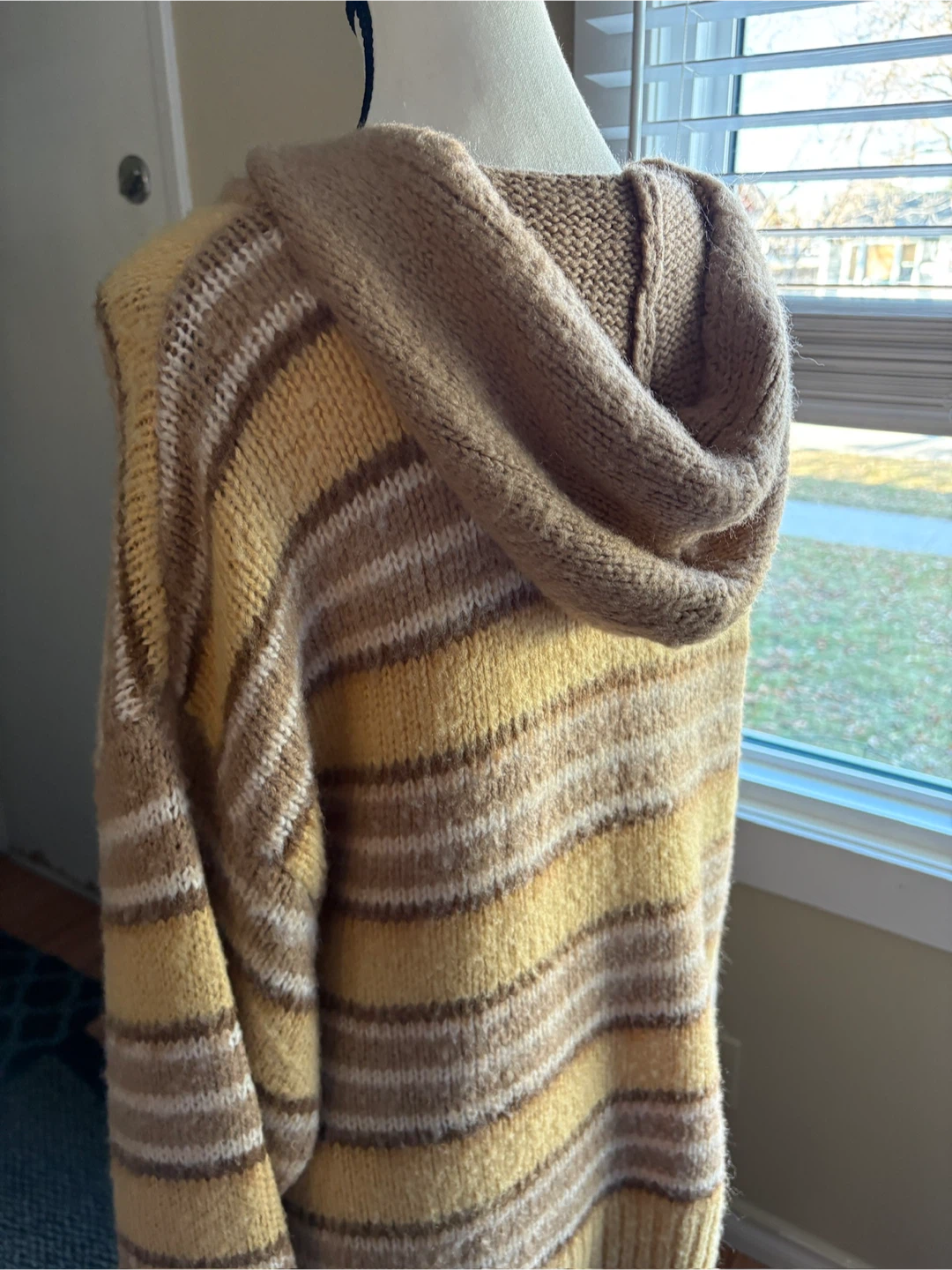 Urban Outfitters Striped Knit Hoodie Sweater - photo 5