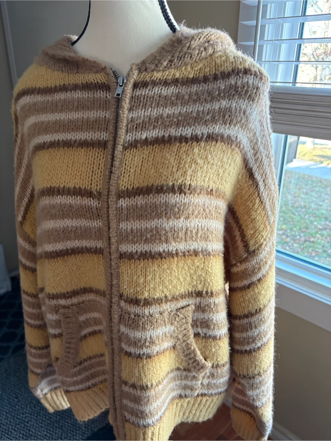 Urban Outfitters Striped Knit Hoodie Sweater - photo 3