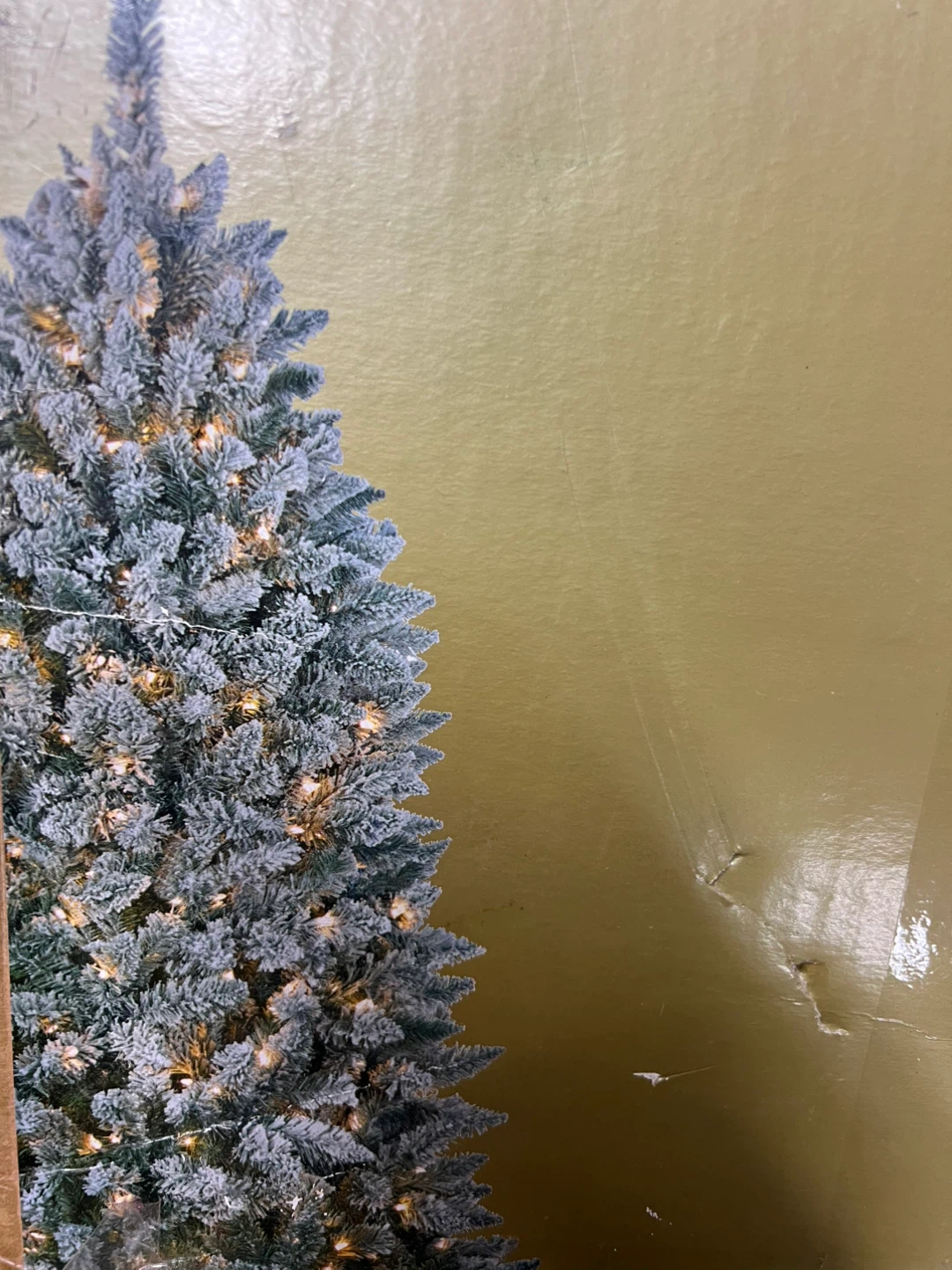 Jaclyn Smith 7 FT Flocked Pine Christmas Tree - photo 2