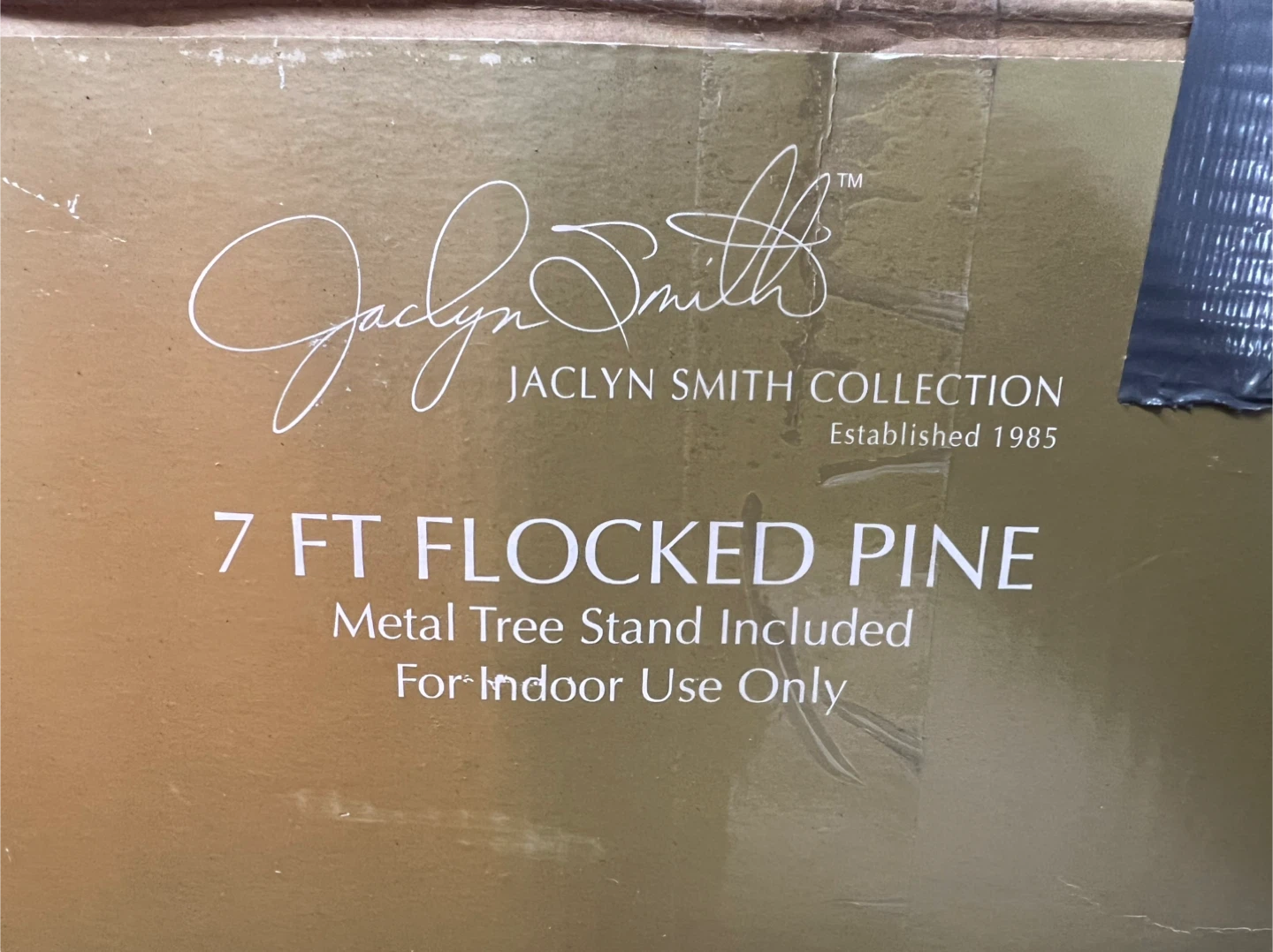Jaclyn Smith 7 FT Flocked Pine Christmas Tree - photo 4