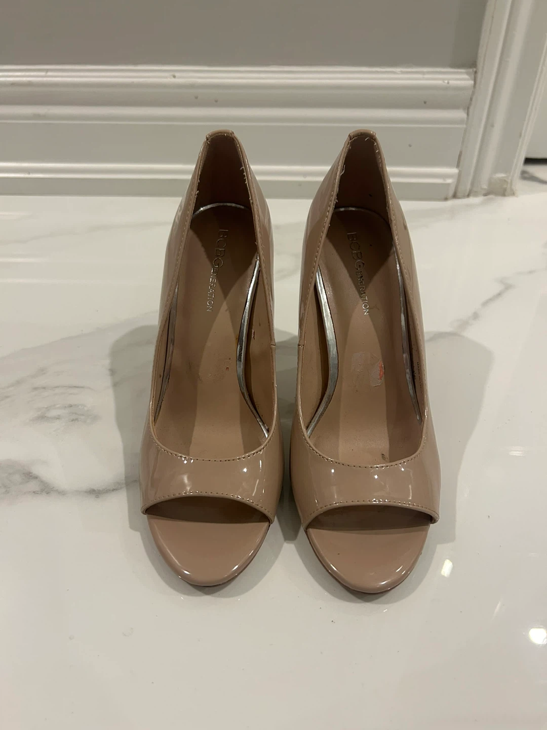 BCBG Generation Beige Heels - Size 7