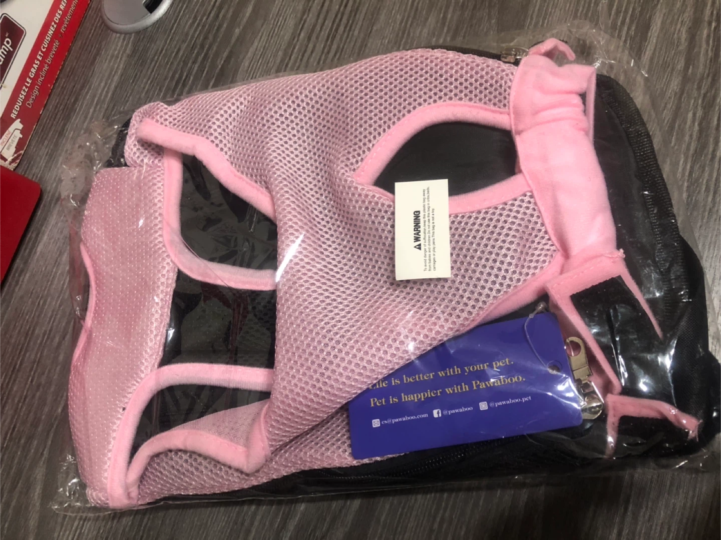 Pawaboo Pet Carrier - Size M, Pink & Black - New! - photo 2