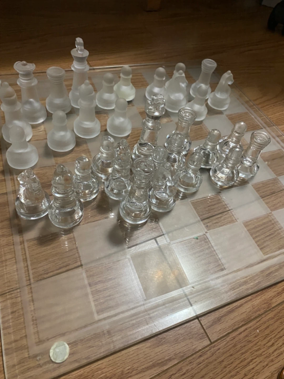 Glass Chess Set