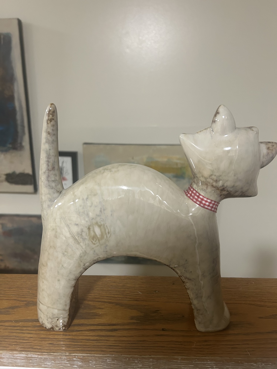 Vintage Ceramic Cat Figurine - photo 2