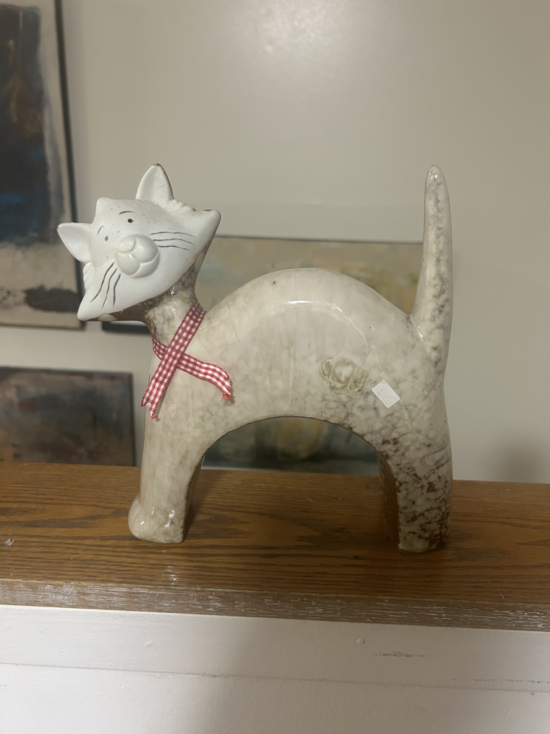 Vintage Ceramic Cat Figurine