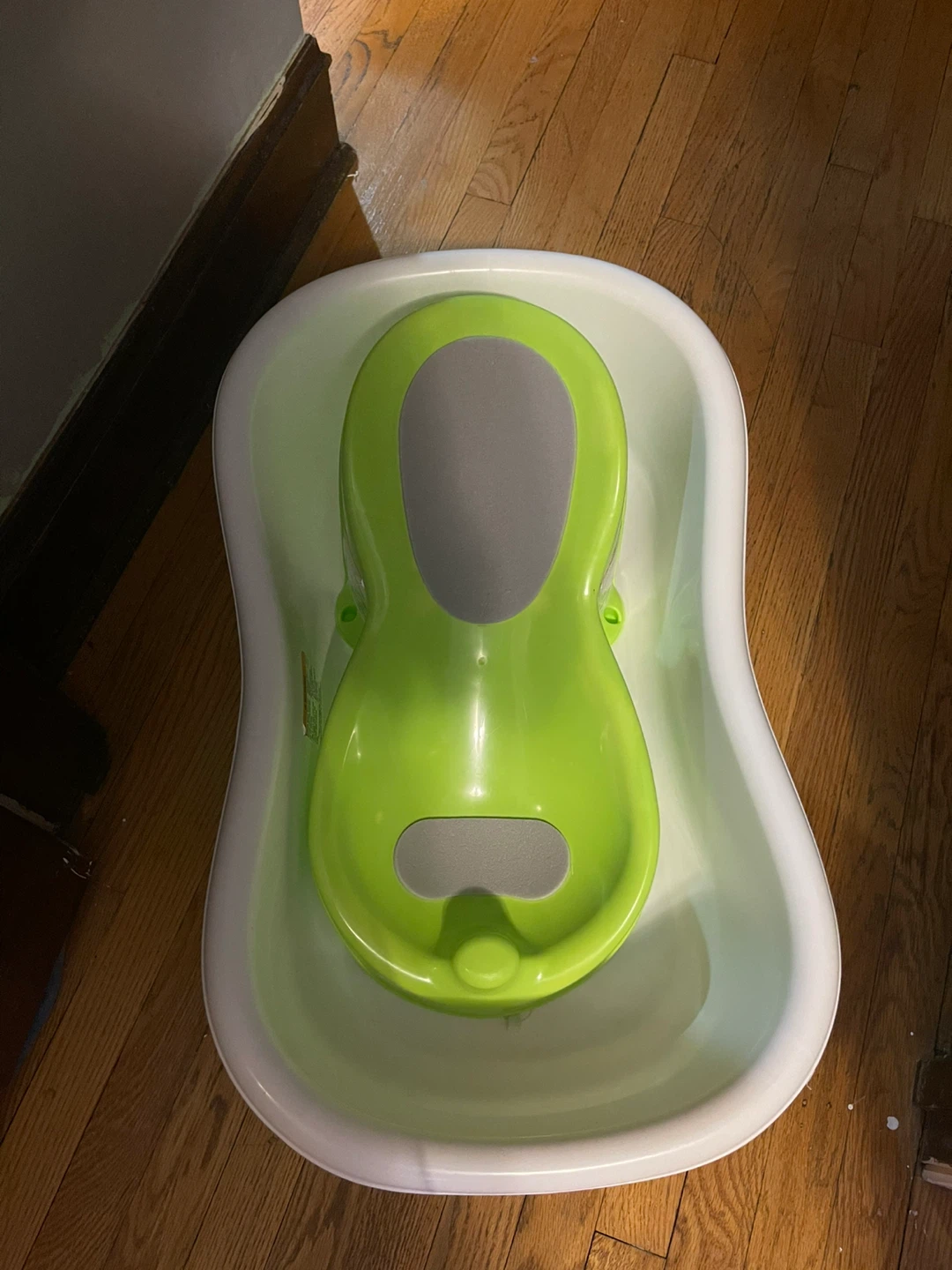 Green & White Baby Bathtub