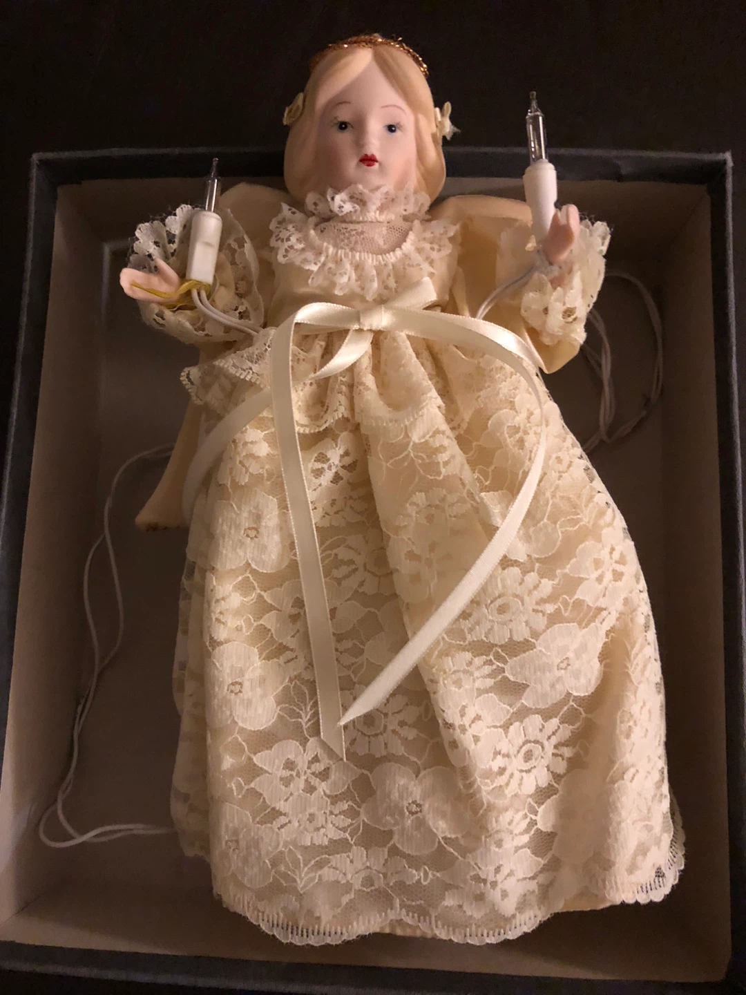 Vintage Angel Tree Topper in Box