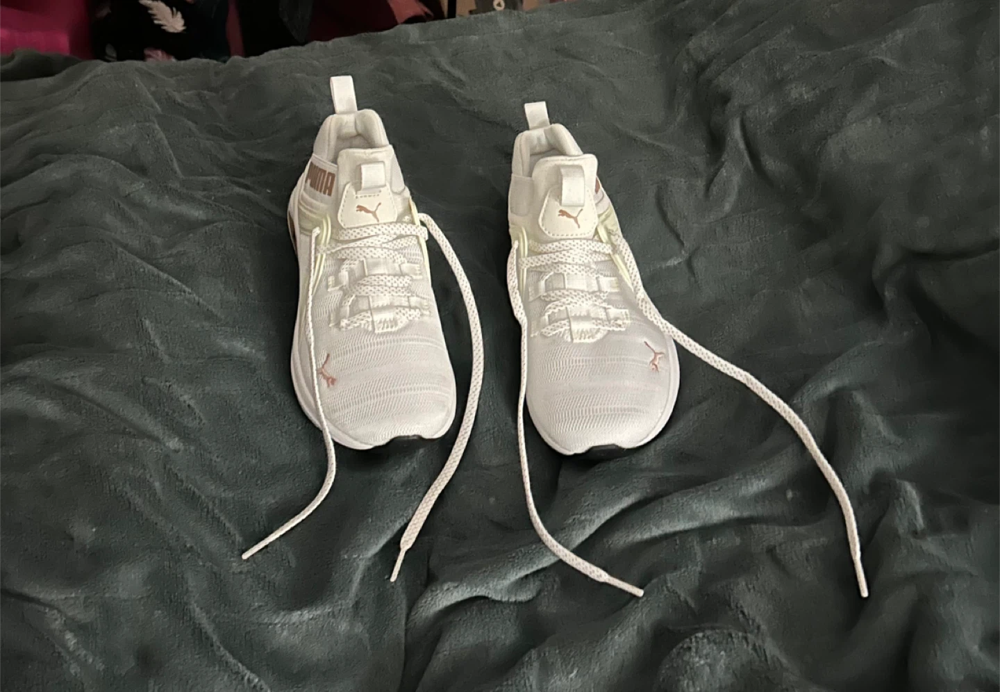 Puma White & Rose Gold Running Shoes - photo 2