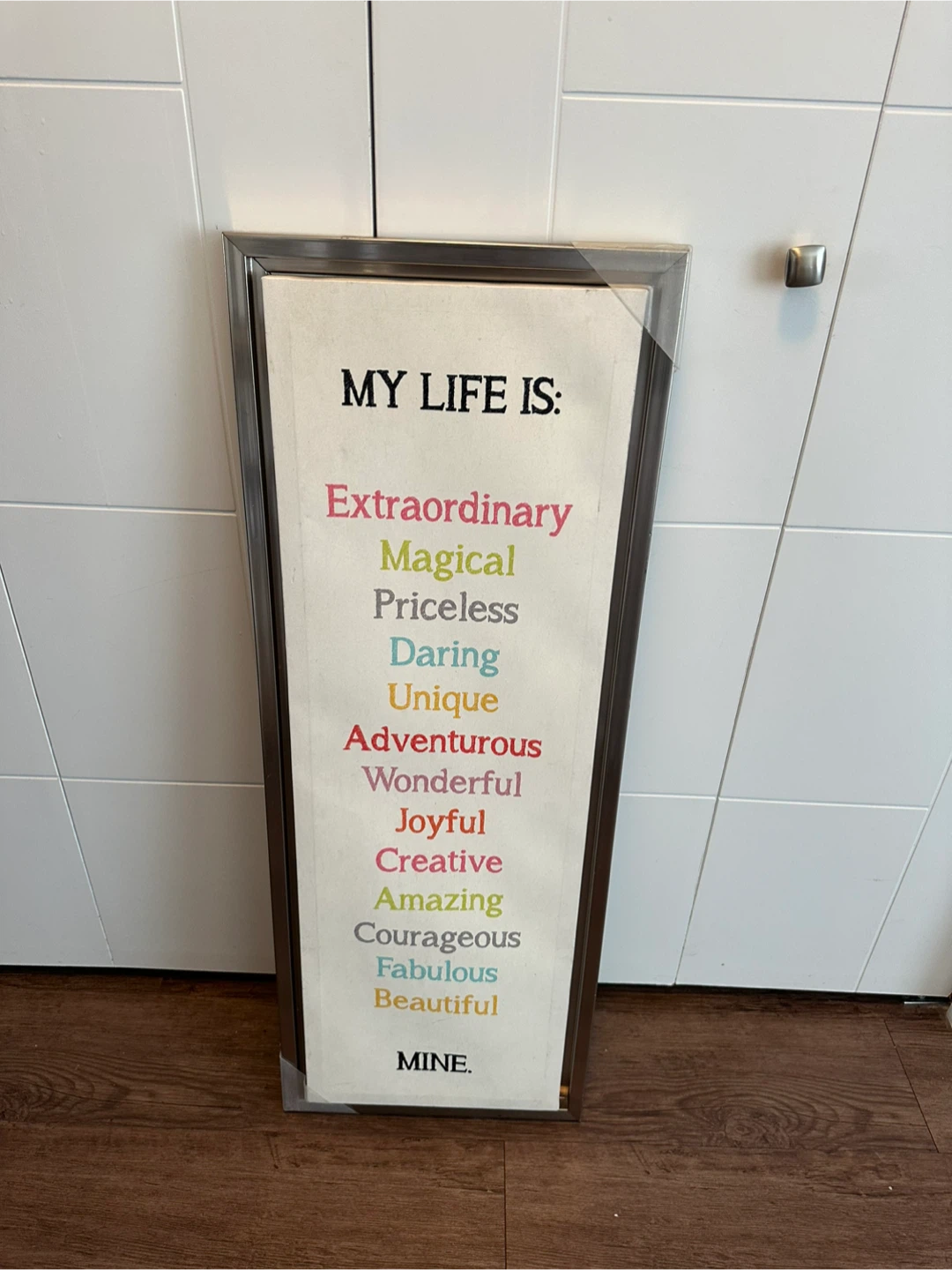 Inspirational 'My Life Is' Framed Wall Art