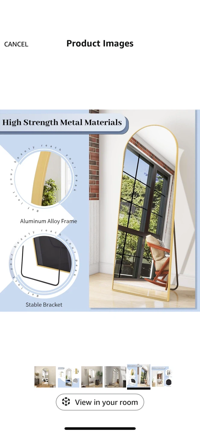 COFENY Full Length Mirror - Come with box - photo 4