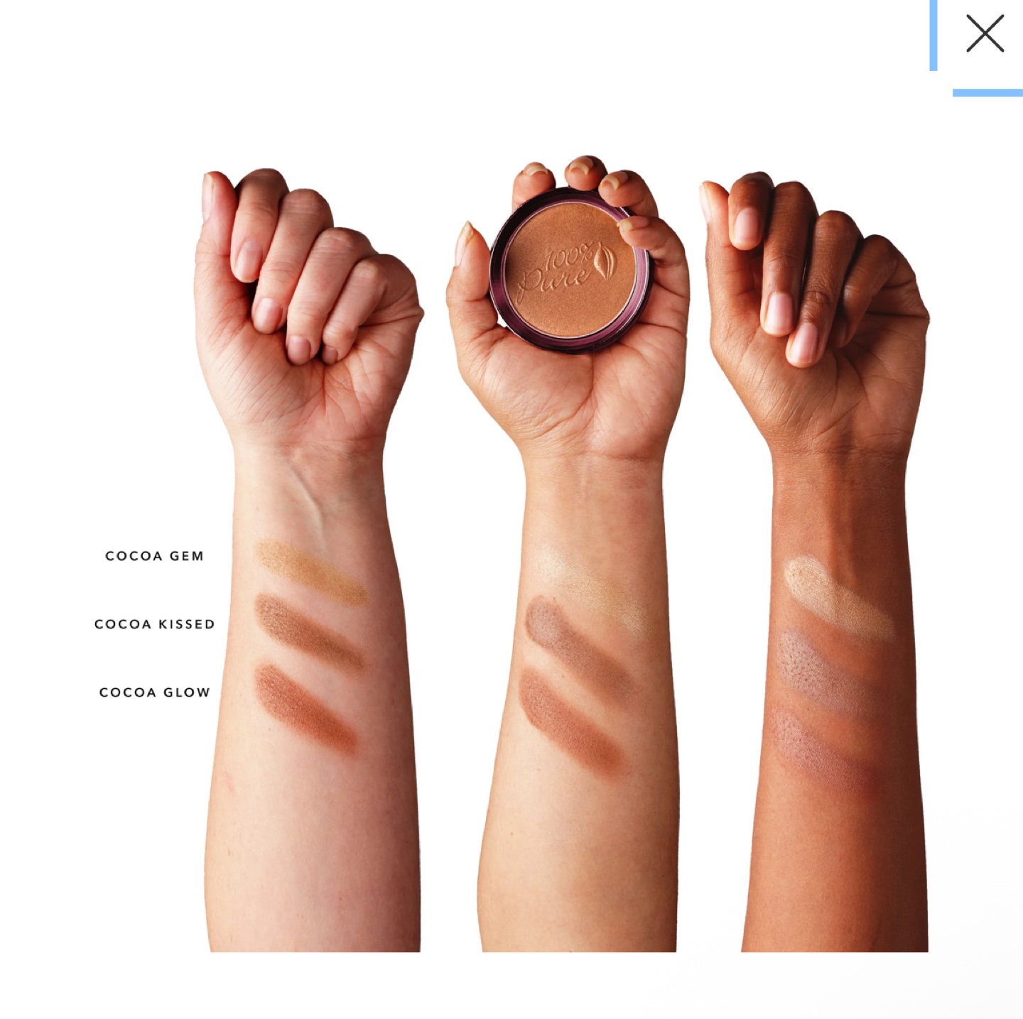 100% Pure Fruit Pigmented Powder Blush & Cocoa Bronzer - photo 5