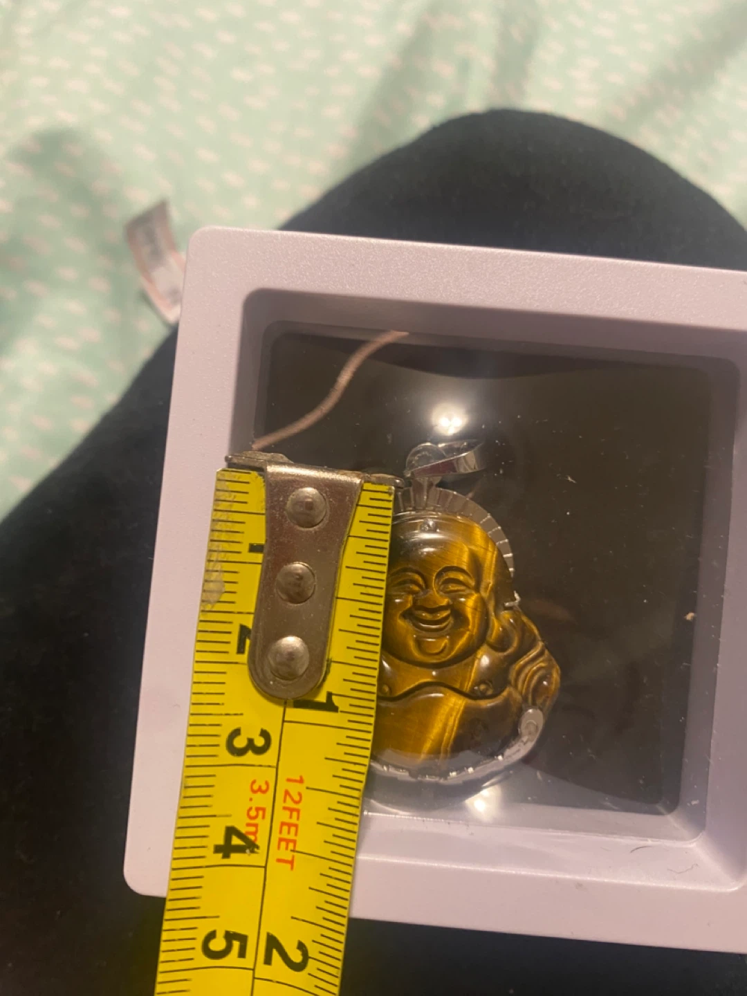 Buddha Pendant - Tiger's Eye Stone - photo 3