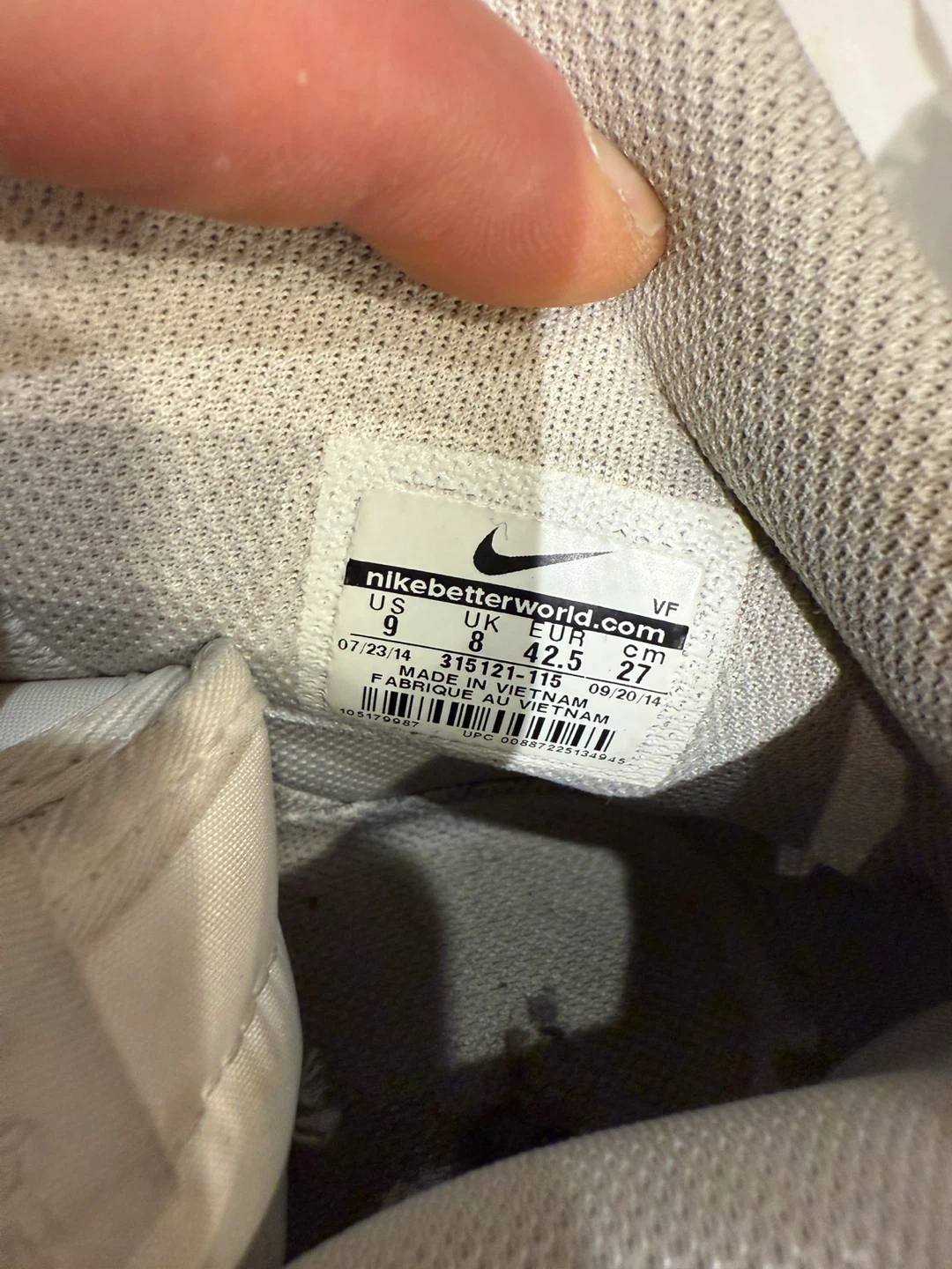 Nike Air Force 1s White Size 9 US - photo 5