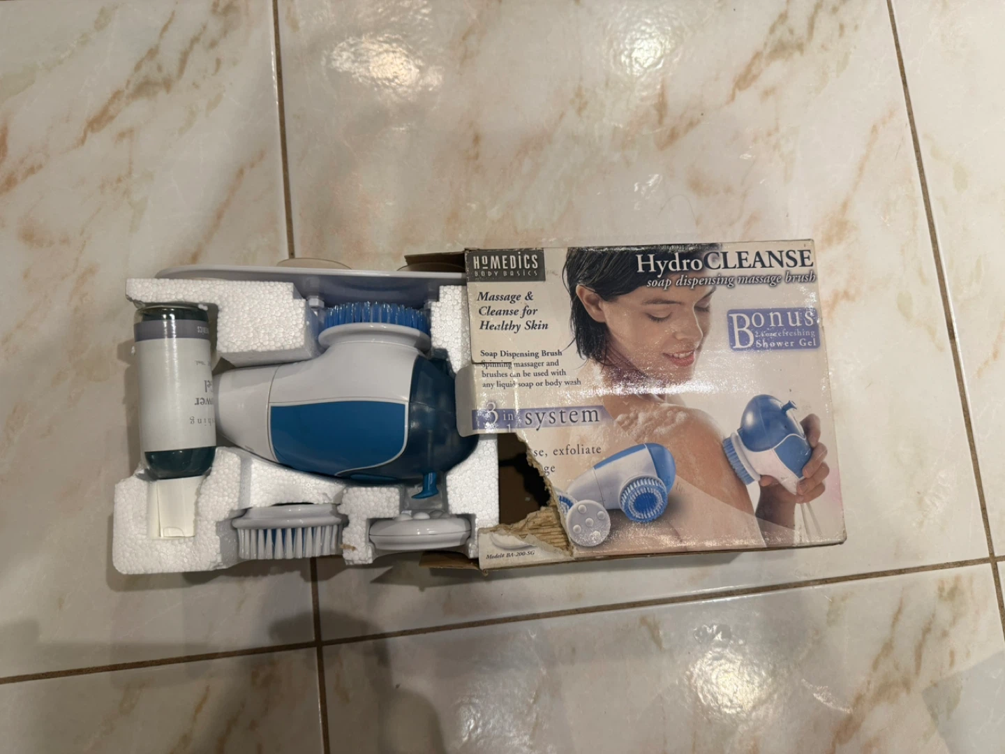 Homedics Hydro Cleanse Soap Dispensing Brush